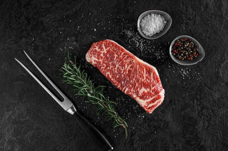 Fleisch im Fotostudio fotografiert - Wagyu