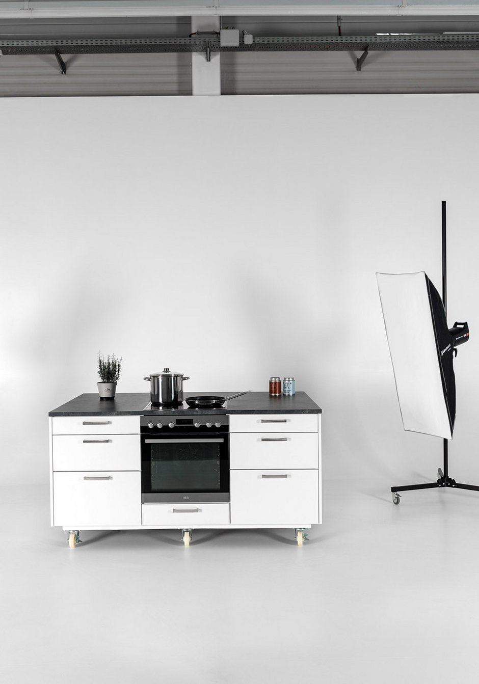 Fotostudio in Linz mieten Schauküche im Fotostudio
