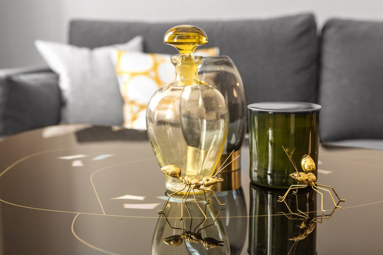 Interiorfotografie - Detail Dekoration Couchtisch