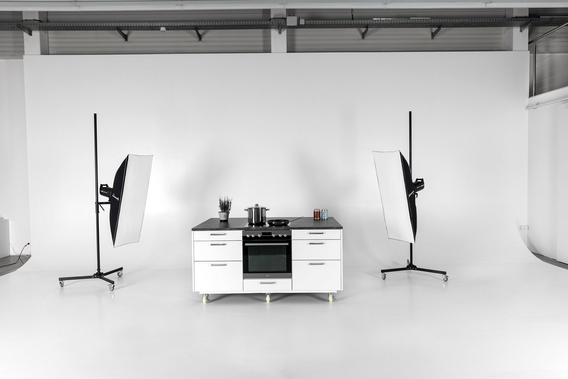 mobiler Küchenblock im Fotostudio mobiler Küchenblock im Fotostudio