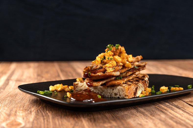 Fleisch im Fotostudio fotografiert
